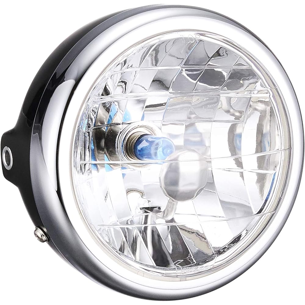 KITACO Multi-Reflector Headlight ASSY (φ130) Monkey/Gorilla Black 800-0601000