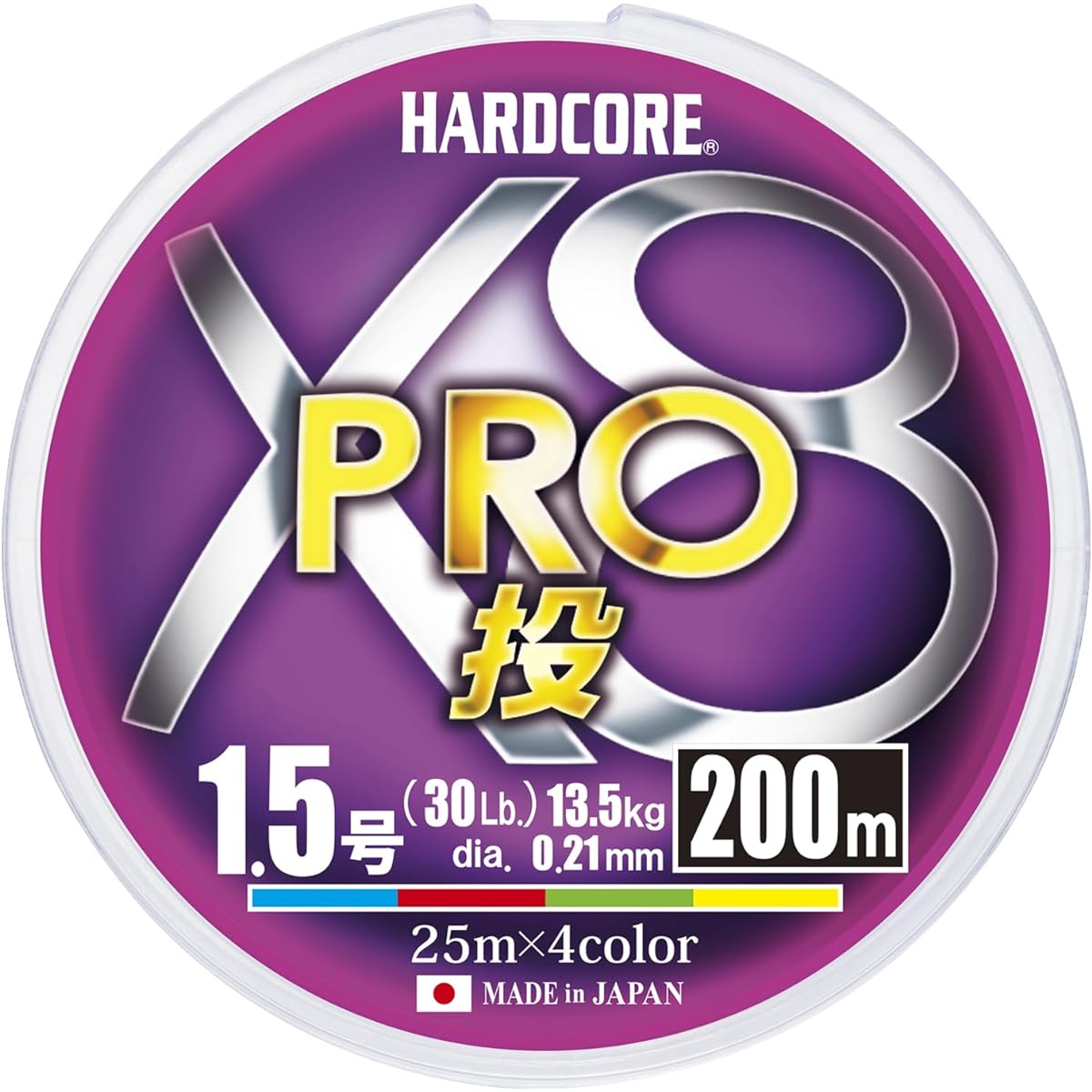 DUEL PE line fishing line HARDCORE X8 PRO throw [line fishing line fishing gear high strength high sensitivity]
