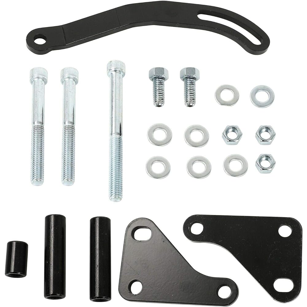 Easyberg SBC Power Steering Pump Mount Black Black SWP Saginaw GM SB CHEVY 350