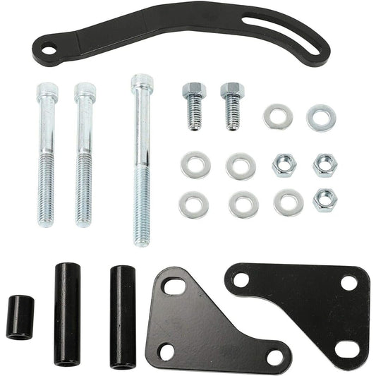 Easyberg SBC Power Steering Pump Mount Black Black SWP Saginaw GM SB CHEVY 350