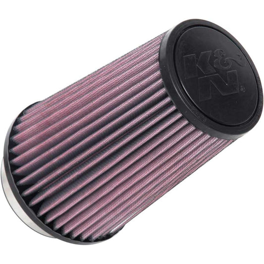 K & N Universal Clamp on Air Filter: High performance, premium, washing, replacement filter: Flange diameter: 3.5 inches, 8 inches, flange length: 1.25 inches, shape: circular taper, RU-1045