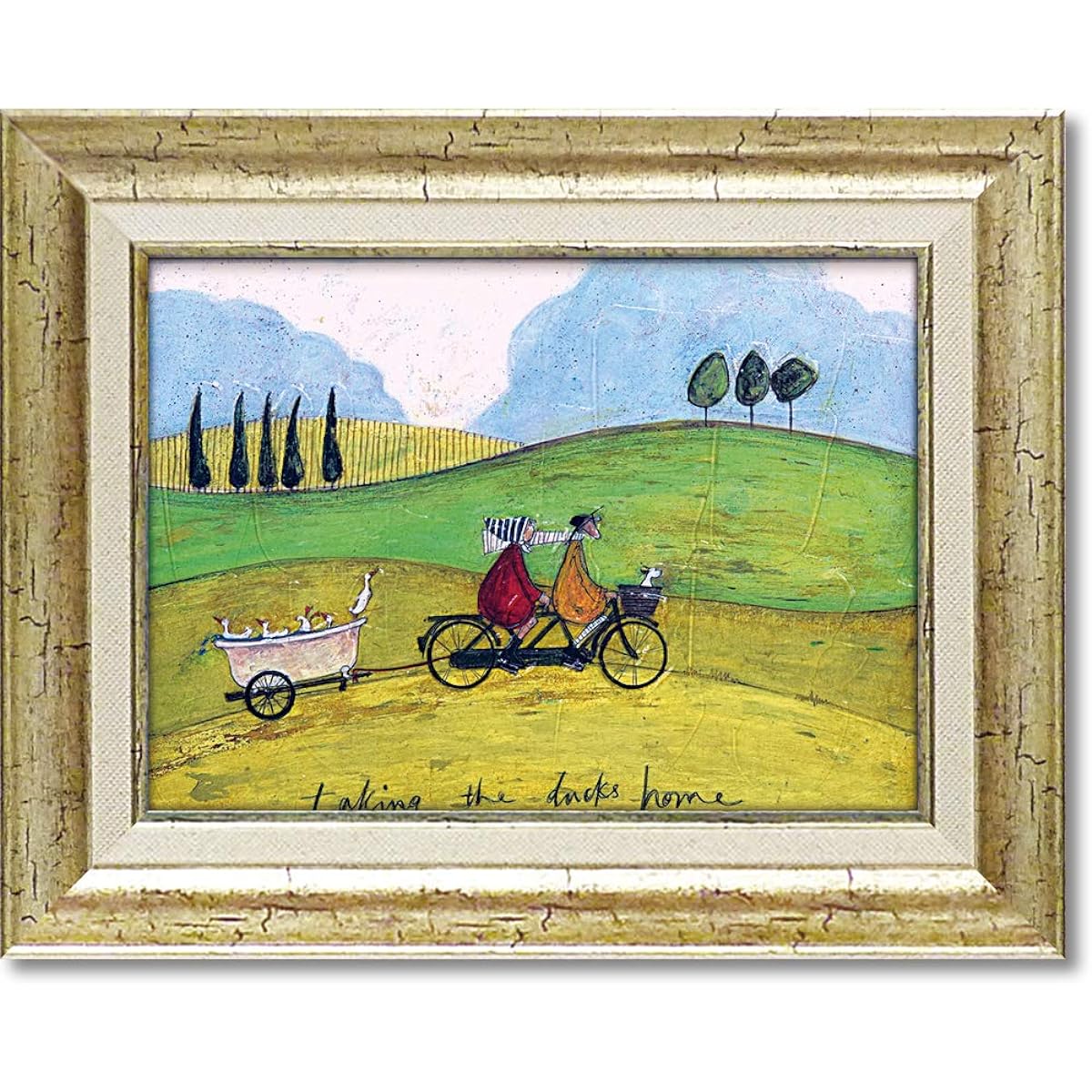 U-Power Art Frame Sam Toft "Duck Transfer Service" ST-05836 W39.5×H31.5cm
