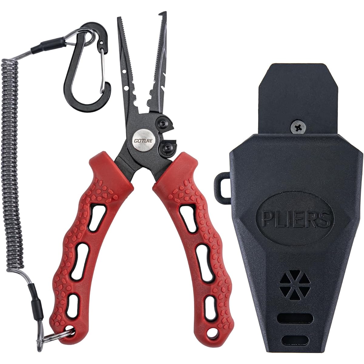 Goture Power Pliers, Fishing Pliers, Fishing Pliers, Fish Grip, Fishing Pliers, Fish Grabber, Fish Grabber, Hook Releaser, AD Pliers, Fishing Tools, Rust Resistant, Anti-Slip, Multi-Functional Tool, Comes with Safety Rope