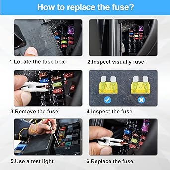 JOREST 30pcs Fuse Set for Car/Truck/Motorcycle (2A 3A 5A 7.5A 10A 15A 20A 25A 30A 35A 40A), 15pcs Mini Flat Fuse + 15pcs Flat Fuse