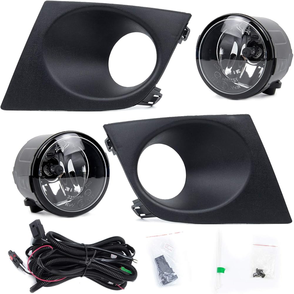 RP Remarkable Power FL7126 VERSA Chrome Black Besel Fog Light Kit 2007 2009 2010 For 2011
