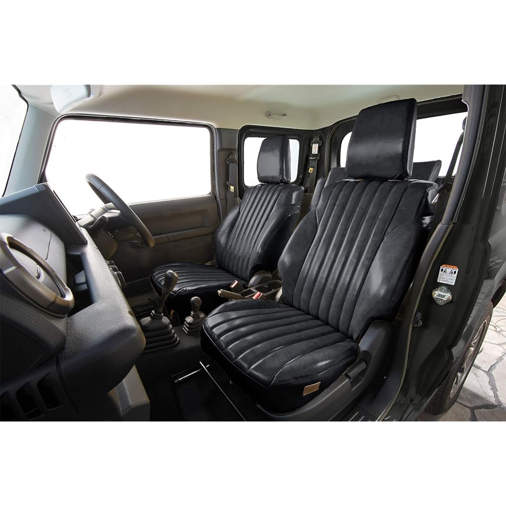 grace Seat Cover Antique Design S JB64 Jimny/JB74 Jimny Sierra Only Front Seat Only (1 Row) Black S090A-AQ1-BK