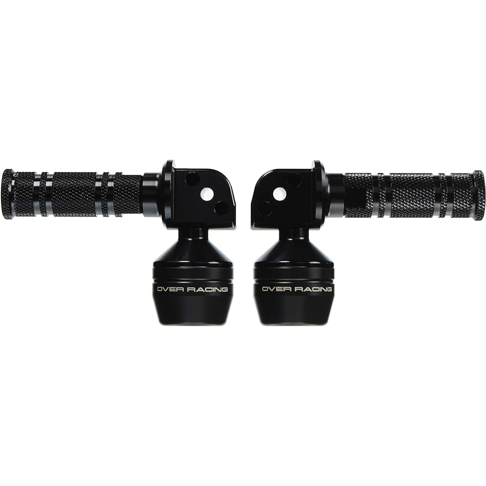 OVER RACING Tandem Step Slider ZX-25R (20) Ninja400 (14-17) Aluminum Left and Right Set Black 59-86-04B