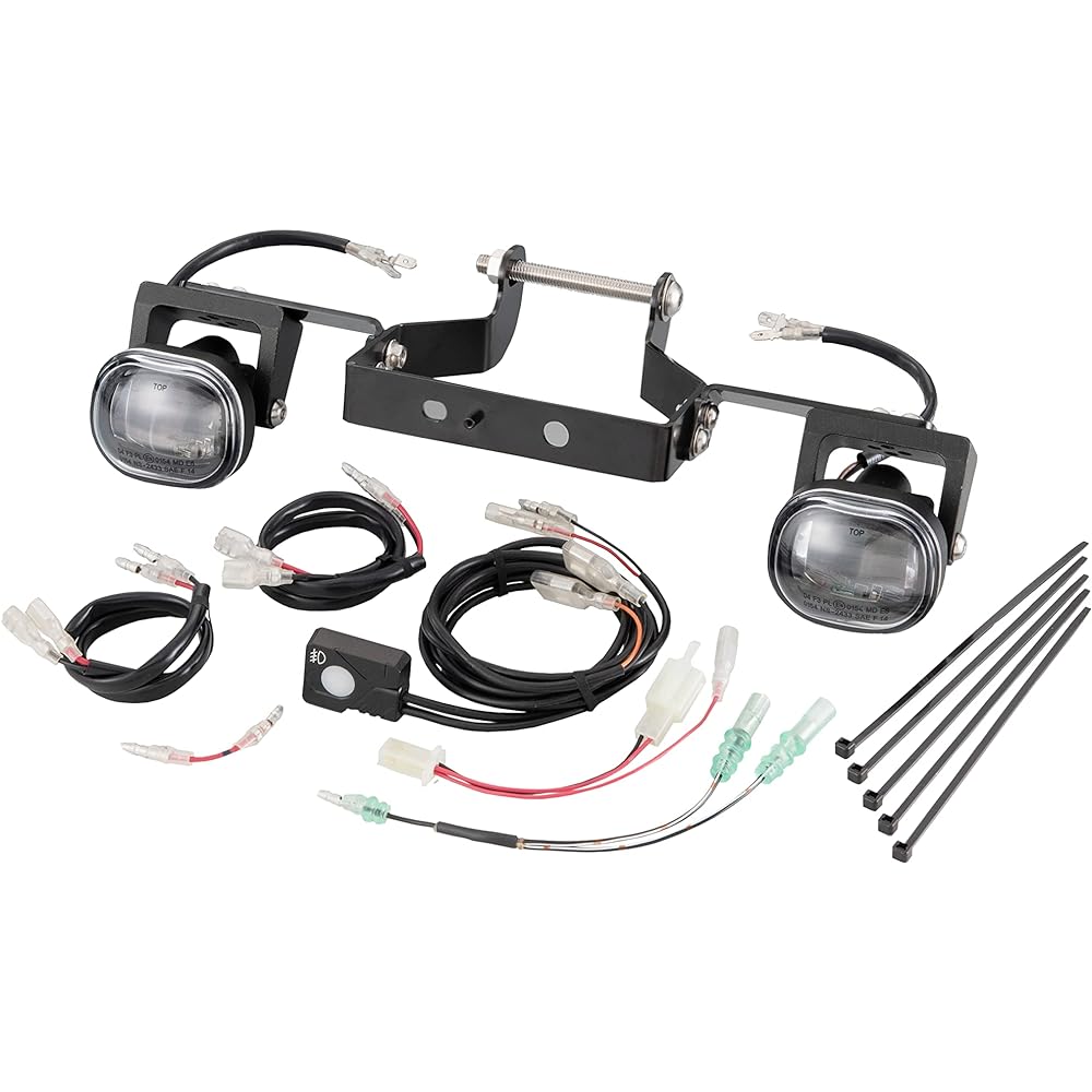 Kijima Motorcycle Fog Light Kit Cross Cub 110 (JA45/JA60) LED IP67 Equivalent 7.3W x 2 Yellow 205-6154Y