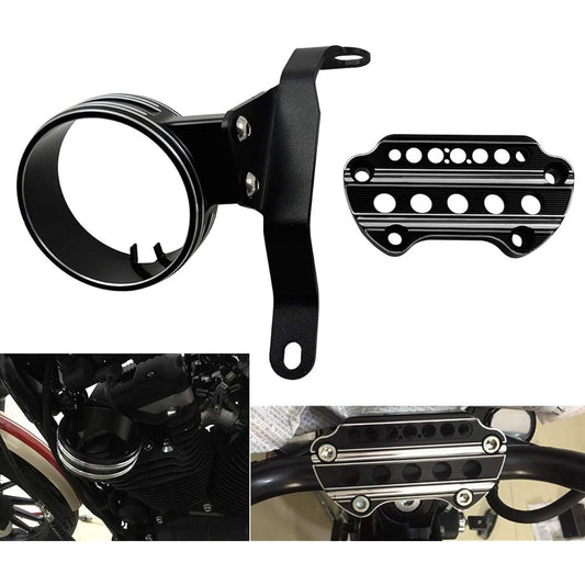 HDBUBALUS Speedometer Relocation Mount Instrument Bracket for Harley Sportster XL 883 Custom Low 1200
