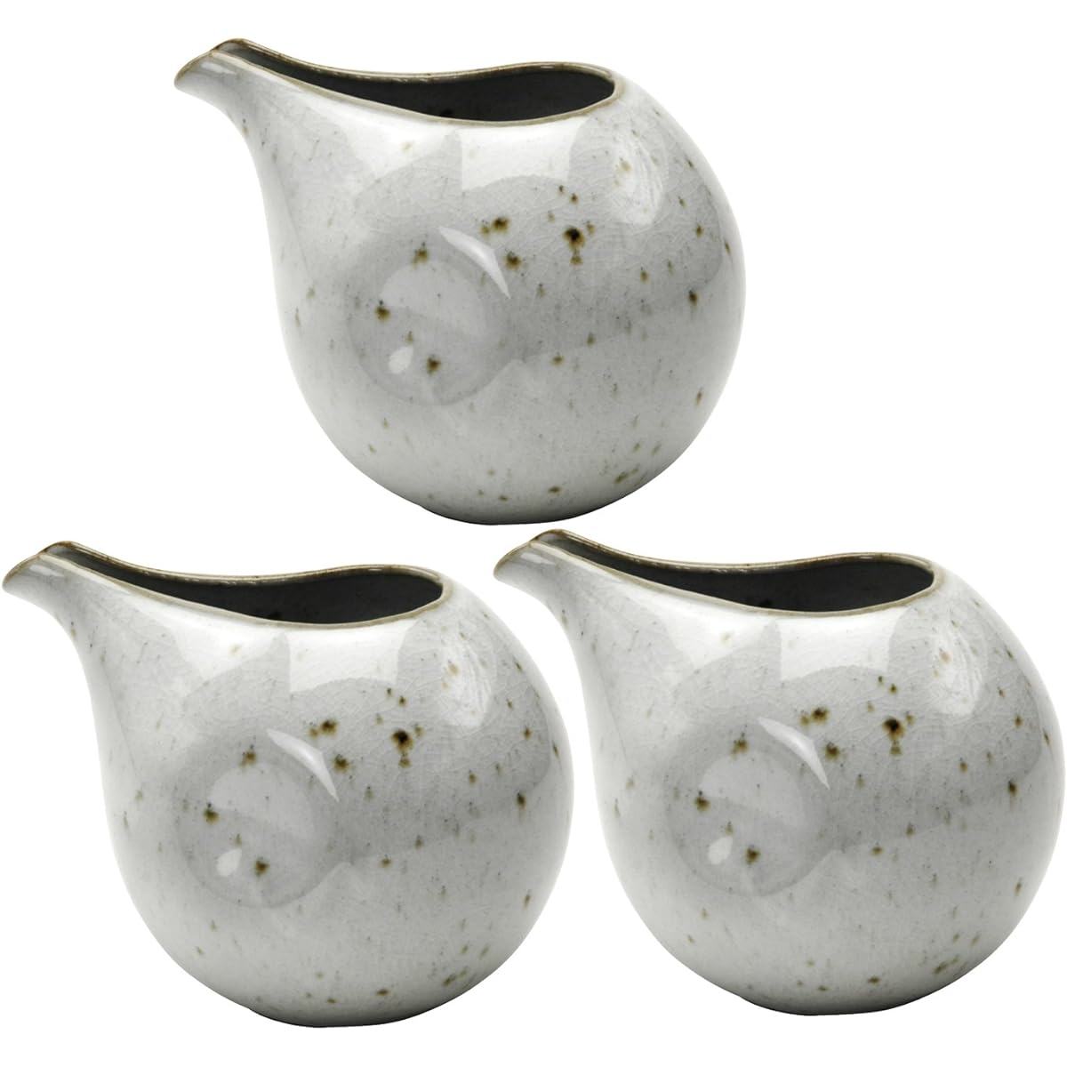 Mino Ware Round Cold Sake Cup Set of 3 Konahiki 398-21-41E(3)