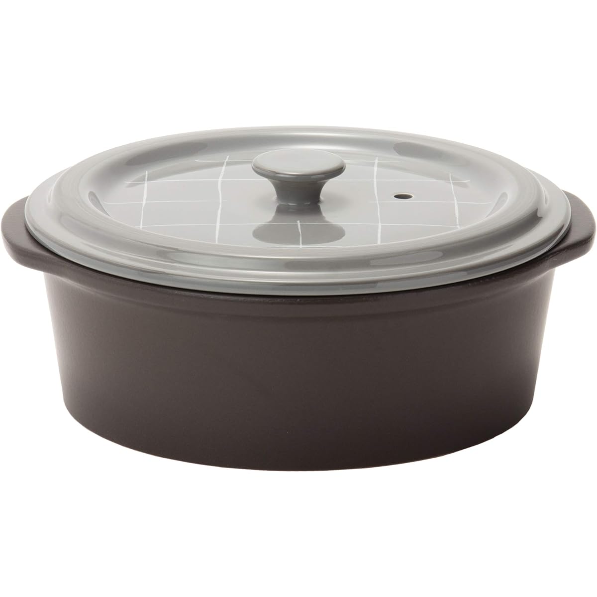 TAMAKI Earthen Pot Thermatech 4-5 Person Fog Diameter 28.3 x Depth 26.5 x Height 12.3cm IH/Open Fire/Microwave/Oven Compatible THD13-910