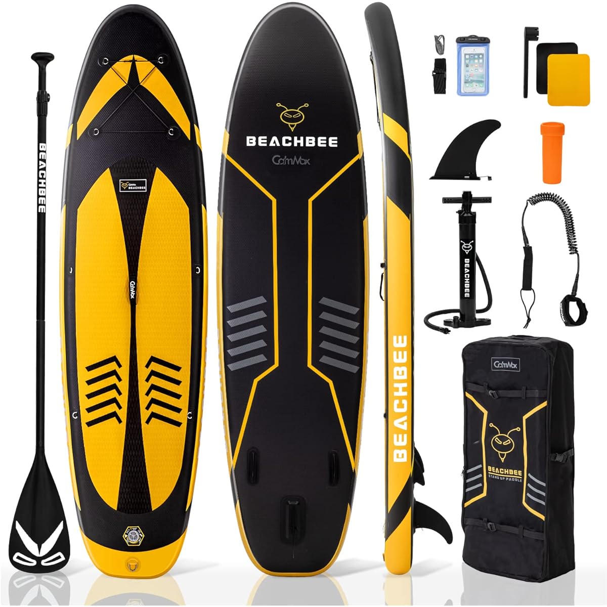 CalmMax Inflatable Stand Up Paddle Board SUP Board Length 320cm Width 80cm Thickness 15cm Load Capacity 150kg Lightweight Stable Anti-Slip