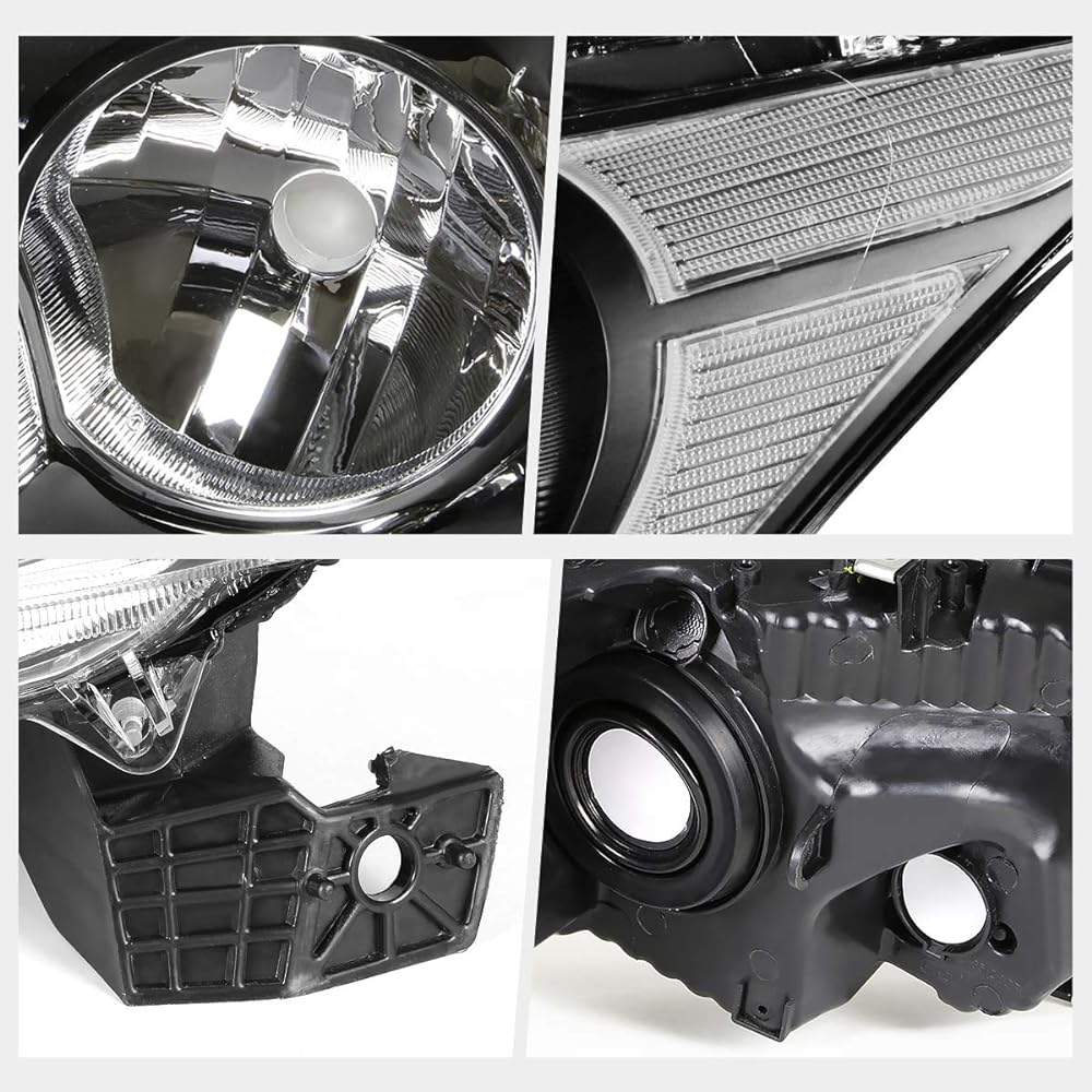PM Performotor Black Housing/Clear Corner Headlight 08-12 Honda Accord 4 Door PMHL-HACC4D-0812-OH-BC