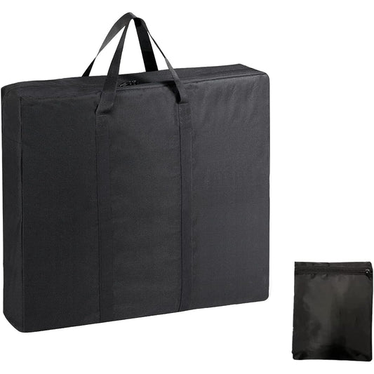 Iptienda Tote Bag, Folding Table Storage Bag, Solar Panel Storage Bag, Deep Tote Bag, Large Capacity Bag, Outdoor Storage, 600D, Multi-Storage, Water Repellent Deep Storage, Carry Bag, Storage Bag, Camping, Large Storage, Vertical, Waterproof - Black