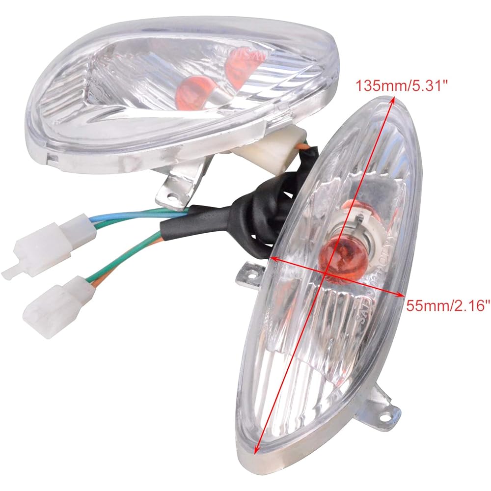 Goofit Turn Signal Light GY6 50CC China TAOTAO KYMCO Scooter Moped White