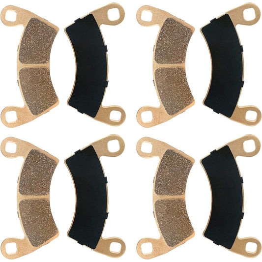 Brake Pads with Anti Noise Shim Polaris RZR 900 1000 4 XP RS1 Ranger 570 700 800 900 1000 EV Crew Diesel 6x6 2203747 Front & Rear Replacement Brake Pads