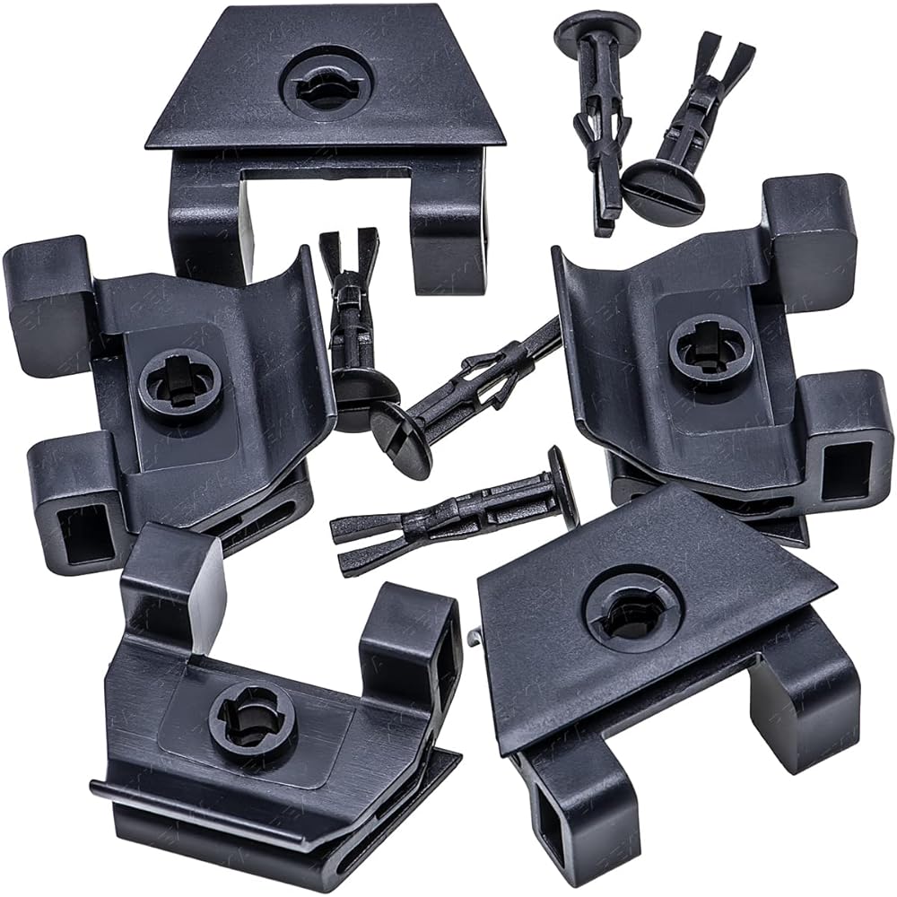 REXKA Front Ban Park Bow Cover Clip and Pin Retainer Fastener 5 Set Toyota Lexus 47749-50090 53879-30040 Camry Avalon CT200H ES300H ES350 GS350 RX450 RX450H HS250H HS250H