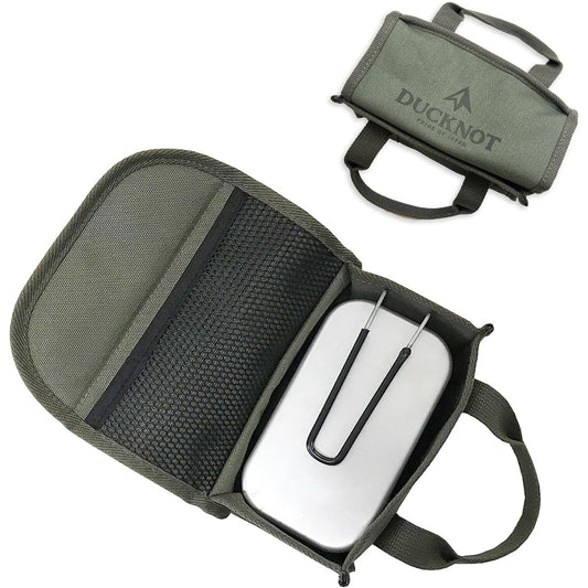 DUCKNOT Messenger Box Stamp Mestin Case Mestin Case Storage Messenger Cooker Case No. 8 Canvas Made in Japan (Khaki/Regular)