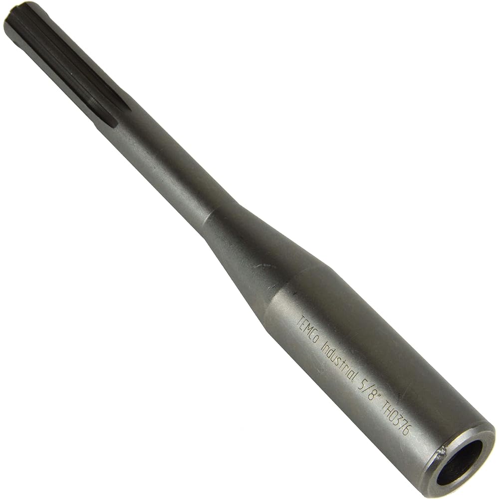 TEMCO TH0376-SDS Max Shank 5/8 inch Bore Forged Ground Rod Driver