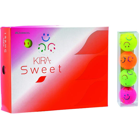 Kasco Golf Balls Women's KIRA SWEET Character Mark 1 Dozen (12 Pieces)