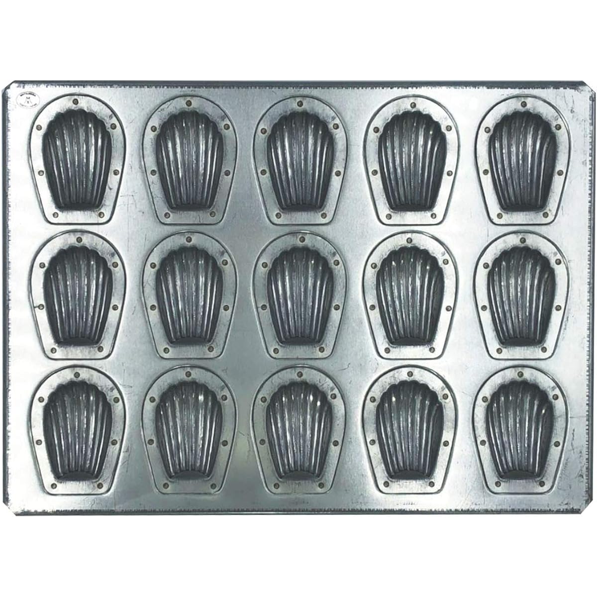 Matsunaga Silicone Processed Silver Mini Madeleine Top Plate 15P MS16