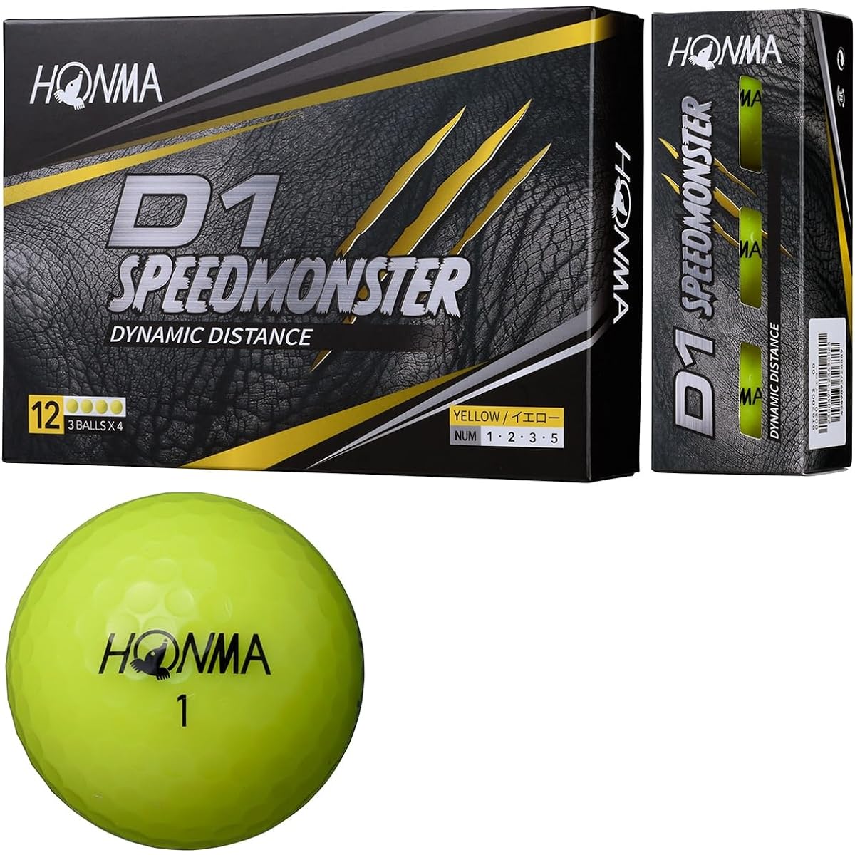 Honma Golf HONMA Ball D1 Speed Monster Ball 3 Dozen Set 3 Dozen (36 pieces)
