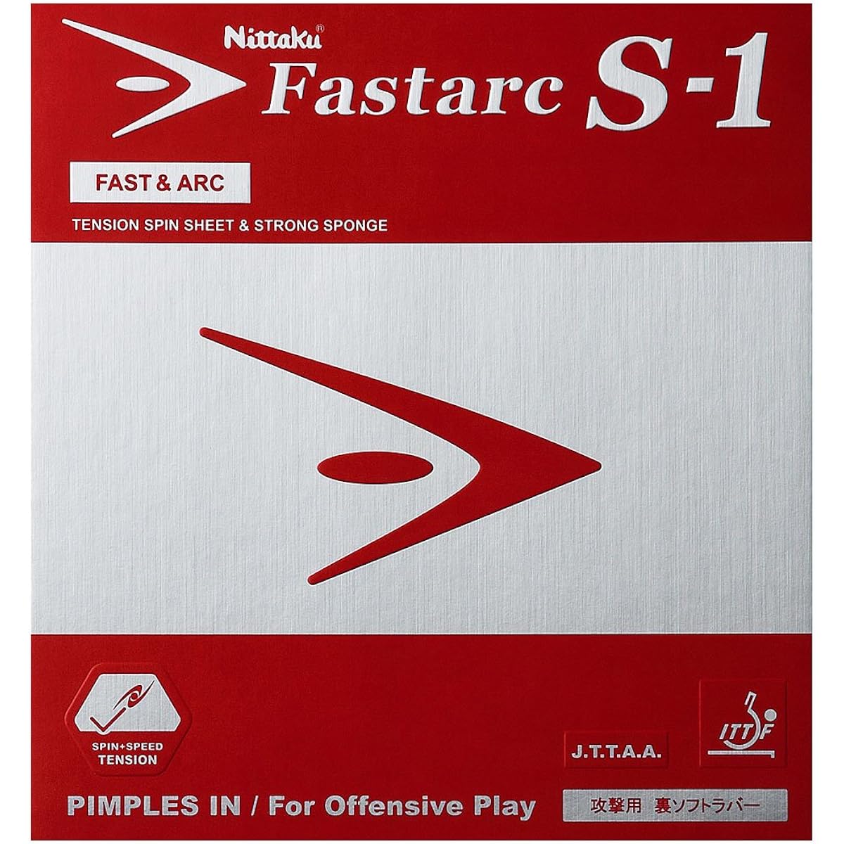 Nittaku Table Tennis Rubber Fastaku S-1 Back Soft Tension NR-8719 (Spin)