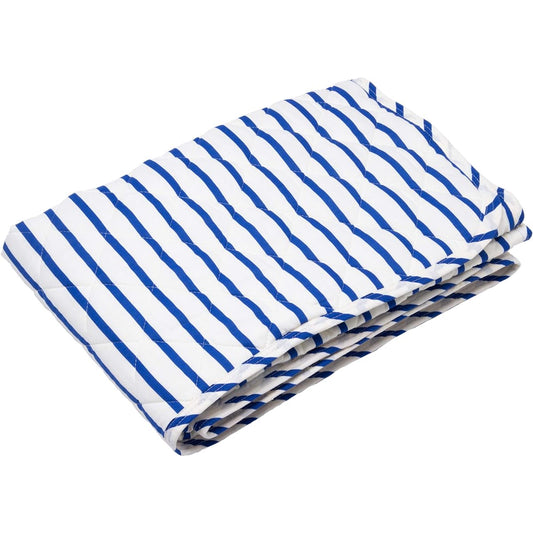 nishikawa [Nishikawa] Bed Pad Blue Double Simple Concept Border Smooth Quick Dry PM29490029B