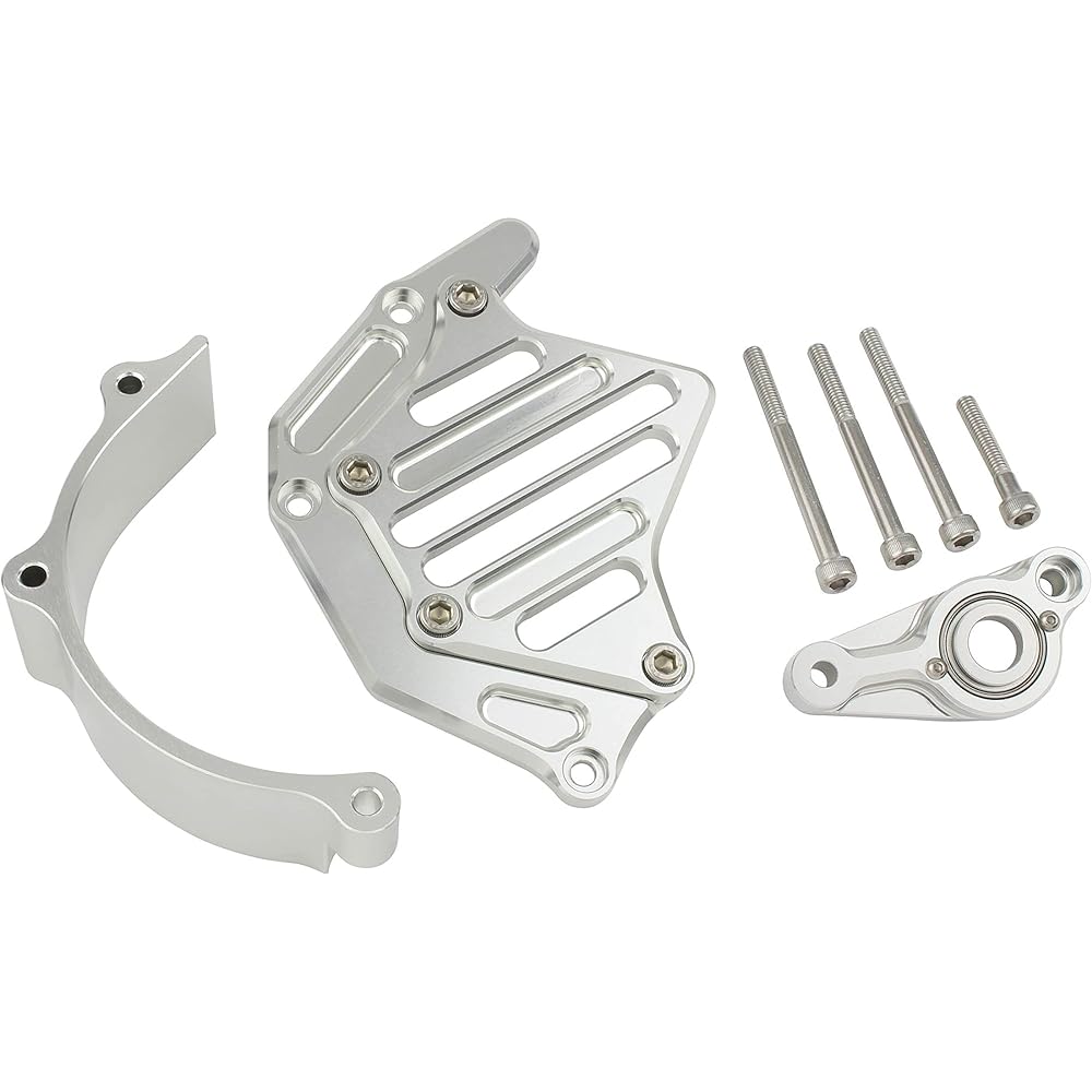 POSH Motorcycle Supplies Sprocket Cover Full Kit Z900RS/CAFE (18-23) Silver 132214-03