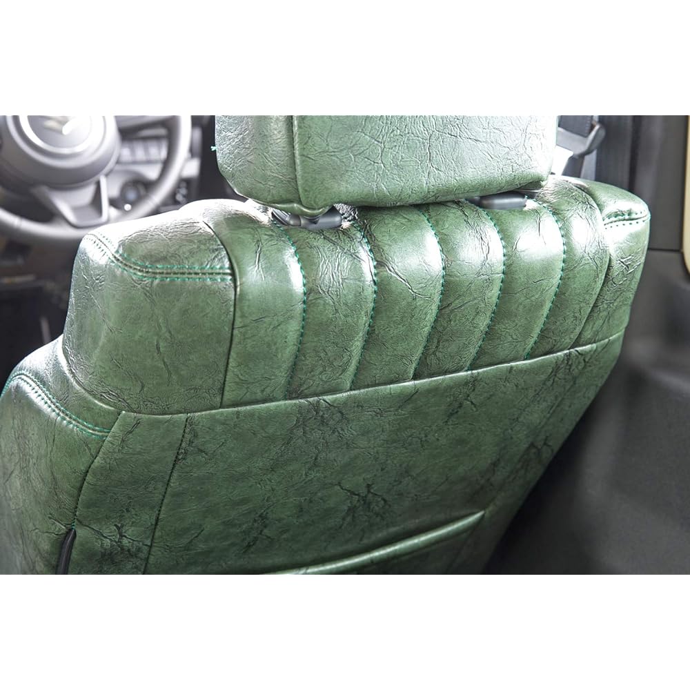 grace Seat Cover Antique Design S JB64 Jimny/JB74 Jimny Sierra Only Front Seat Only (1 Row) Moss Green S090A-AQ1-GR