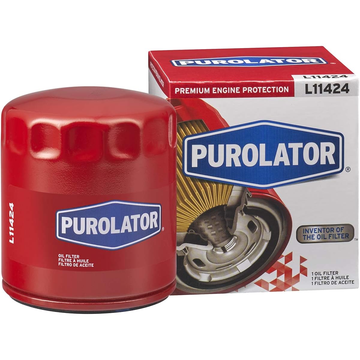 PUROLATOR L11424 Premium engine protection spin -on oil filter