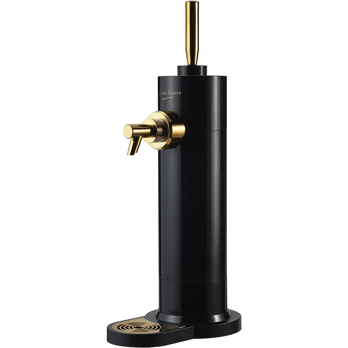 Green House Beer Server Stand Type Ultrasonic Cooler 1 Set Included Handle Color Gold Body Color Black GH-BEERF-BK