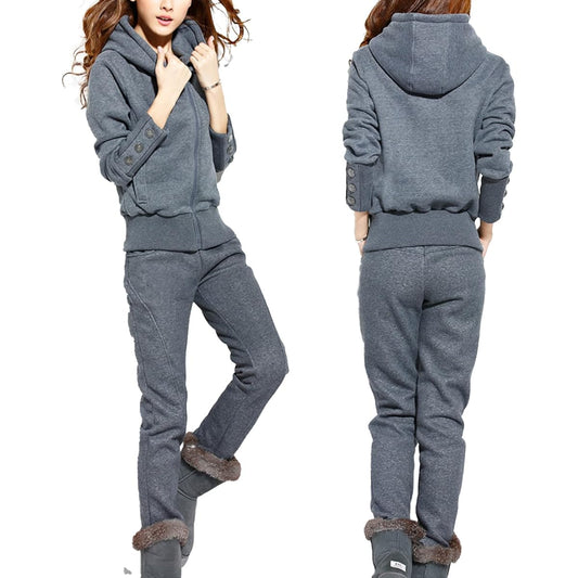 [BLANK BLANC] Setup, top and bottom 2-piece set, women's sweatshirt, hoodie, pants, brushed lining, fall, winter, loungewear, indoors, M - 2XL