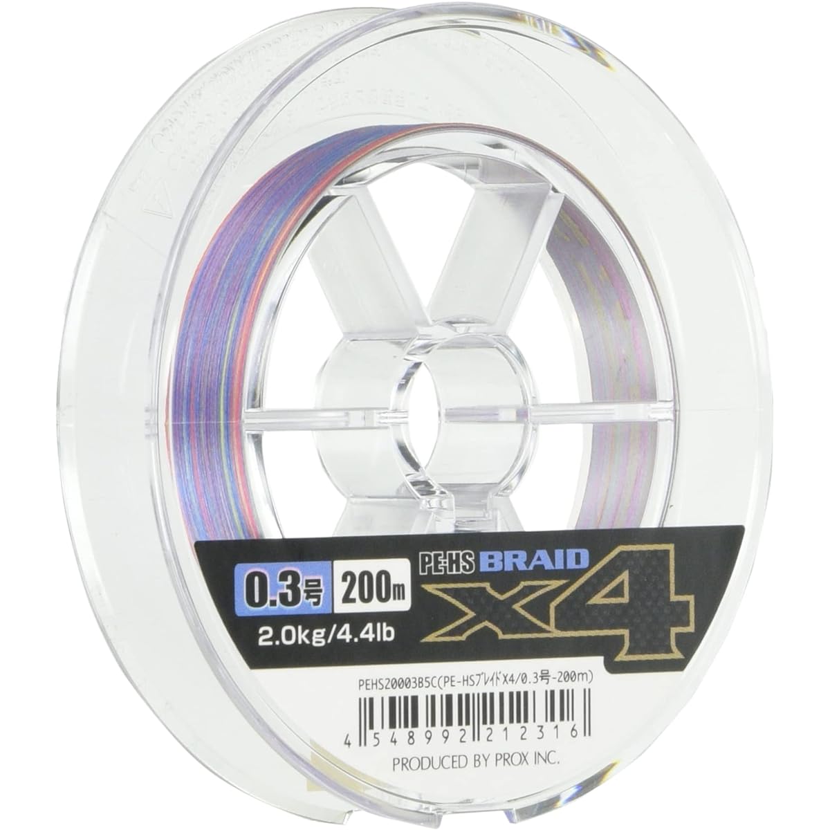 PROX PE line PE-HS braid X4 200M/5 color marking