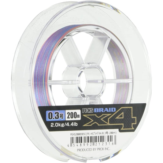PROX PE line PE-HS braid X4 200M/5 color marking