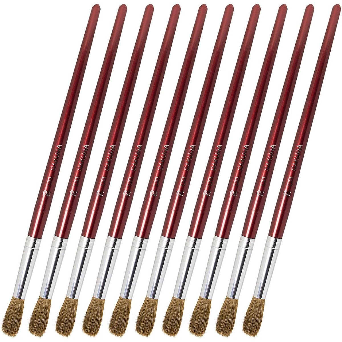 Sakura Crepas Art Brush Horsehair Round Size 20 UR#20(10) 10 pieces