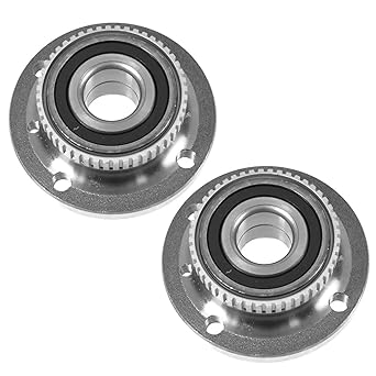 TRQ front wheel hub & bearing left and right pair set BMW 3 Series for E30