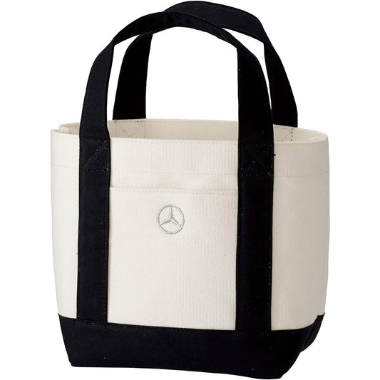 [Mercedes-Benz Collection] Genuine Mini Tote Bag Canvas White/Black