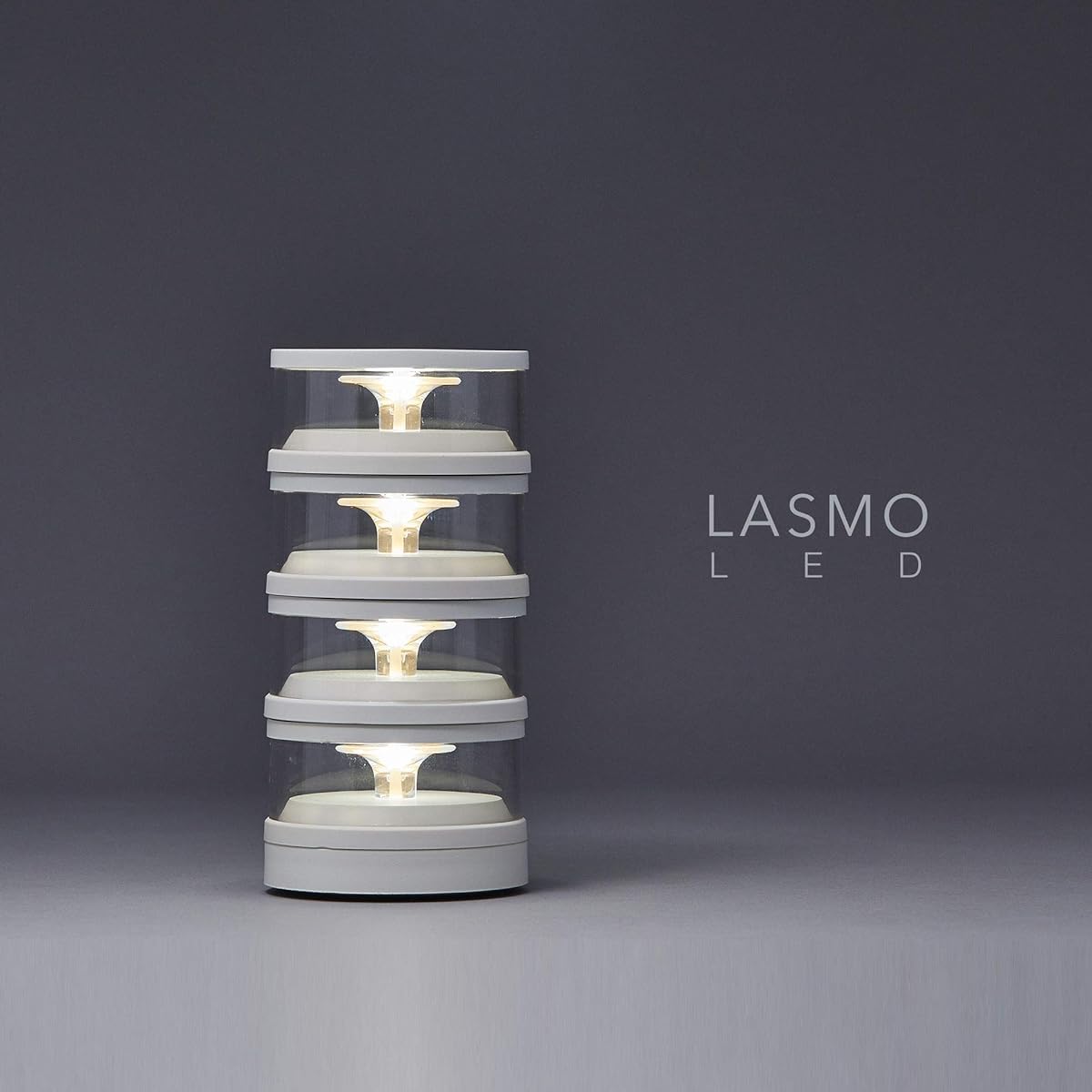 MoriMori LASMO LED Lasmo LED Light White Color Table Light Bedside Lamp 2 Level Dimming USB Charging FLM-1702-WH