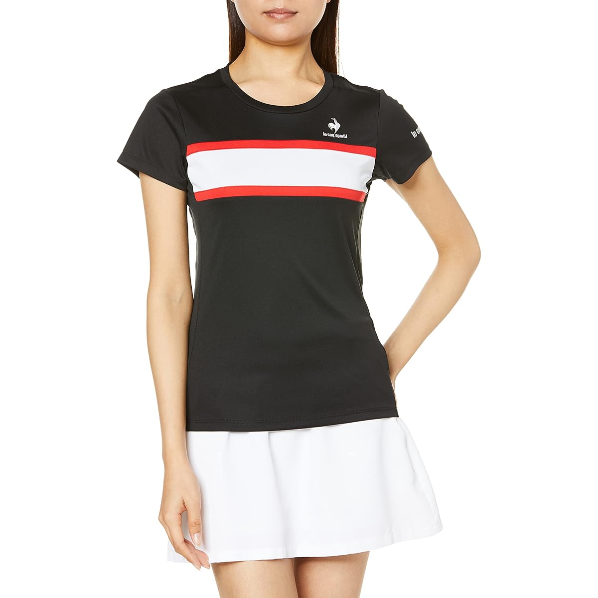 [Le Coq Sportif] T-shirt Sweat Absorbent Quick Drying/Stretch / UPF30 Women's