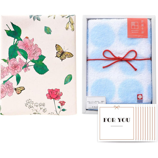 [Set of 10] Comes with stickers, year-end, New Year [Imabari Towel Botanical Classic, Made in Japan, 100% Cotton, Greetings, Souvenirs, Gifts, Mother's Day, Prizes, Exhibitions, Events, Moving] For Greetings on Moving Days