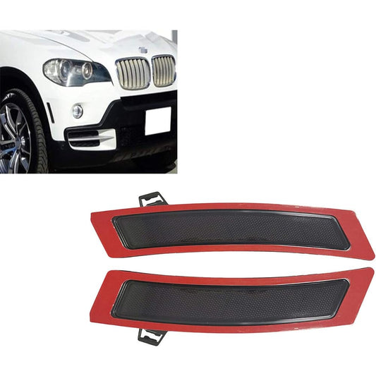 eLoveQ Dark Smoke Lens Front Bumper Side Marker Replacement Reflector Without Side Camera 2011-2013 BMW E70 X5 LCI Models