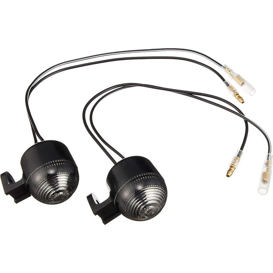 KITACO Warren's Mini Turn Signal Set General Purpose Smoked Lens/Single Ball 102-80-0500-30