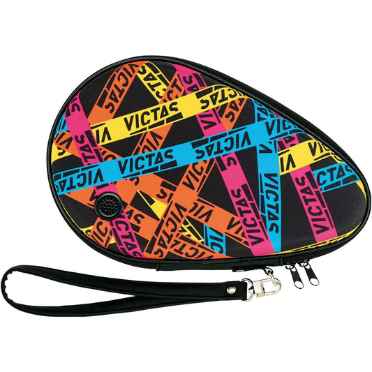 VICTAS Table Tennis Racket Case Printed Round Racket Case Multicolor (1800) 672111