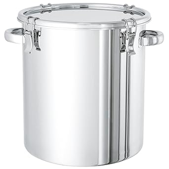 Nitto Stainless Steel Tank Catch Clip Type Sealed Tank (with Lid) 10L