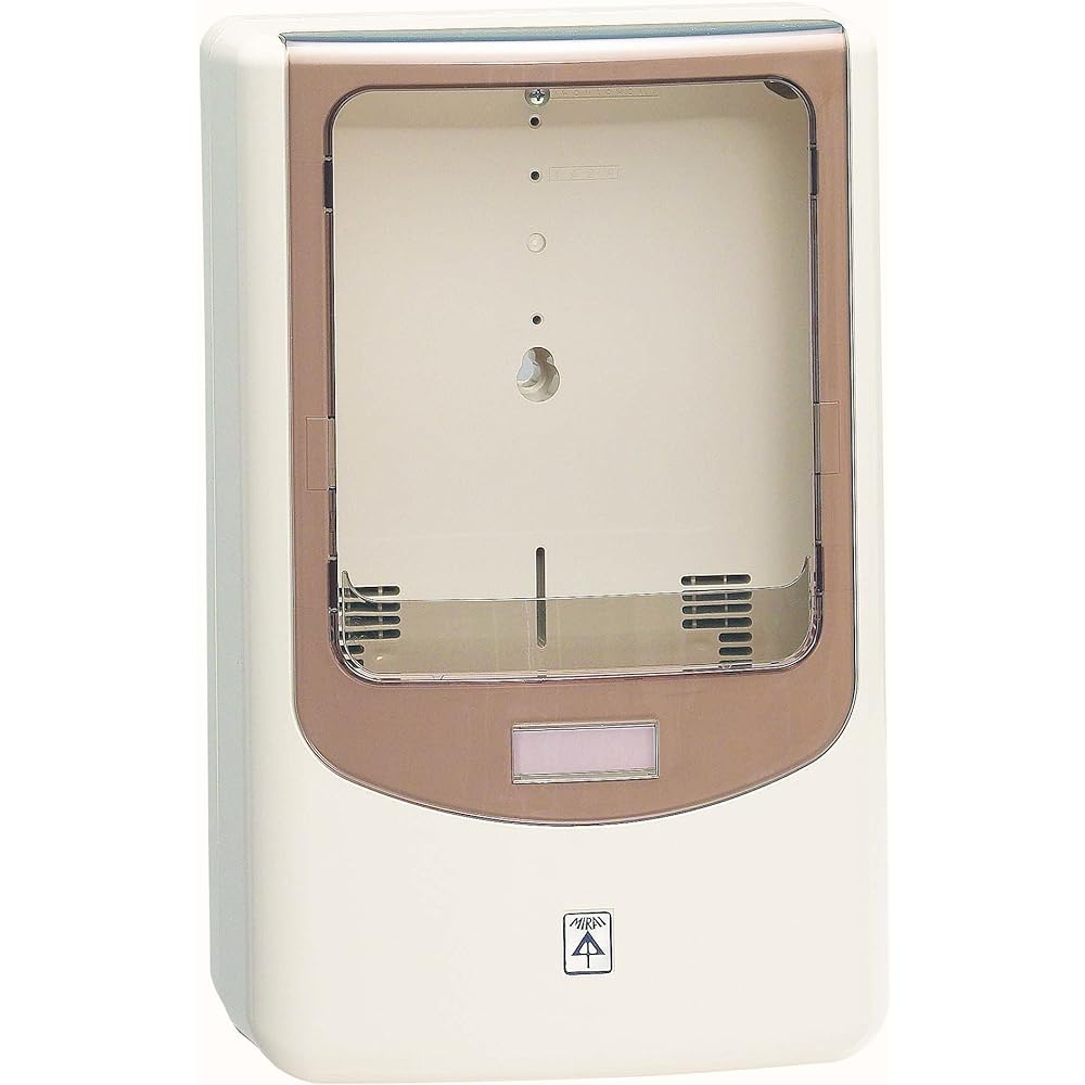 Mirai Kogyo Energy Meter Box with Visor Milky White WPN-2M-Z 1 piece WPN-2M-Z