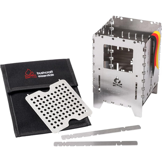 Bushcraft Essentials Outdoor Cooker Bush Box XL Stainless Steel Combination Set