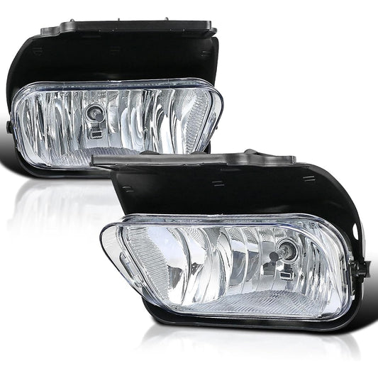 SPEC-D TUNING Clear Lens foglight + H10 Light bulb 2003-2006 Chevrolet A Valanti Sylvarad Fog Light Lamp Left + Right Pair