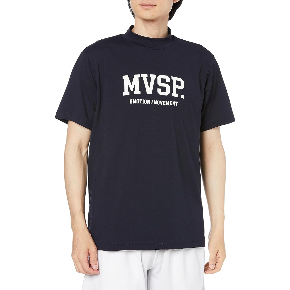 [DESCENTE] T-shirt, Mock Neck, Short Sleeve Shirt, Short Sleeve Shirt, T-Shirt MOVESPORT MVSP Sunscreen, UV Protection, College Style, Sweat Absorbent, Quick Drying