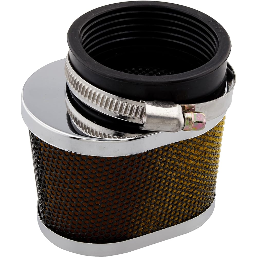 Kijima Motorcycle Bike Parts Power Air Cleaner Universal 00° Oval Mounting Diameter 54mm Total Length 78mm Outer Diameter 85mm Width 65mm 102-056